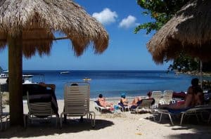 Complimentary chairs, Snorkeling Area of Jalousie Beach, Spencer Ambrose Tours, St. Lucia