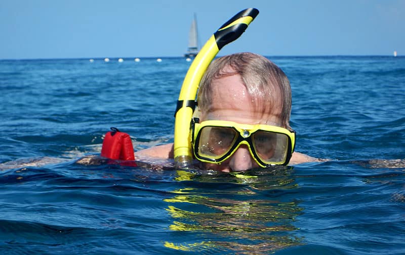 Snorkeling at Jalousie/Sugar Beach on Spencer Ambrose Tours, St. Lucia