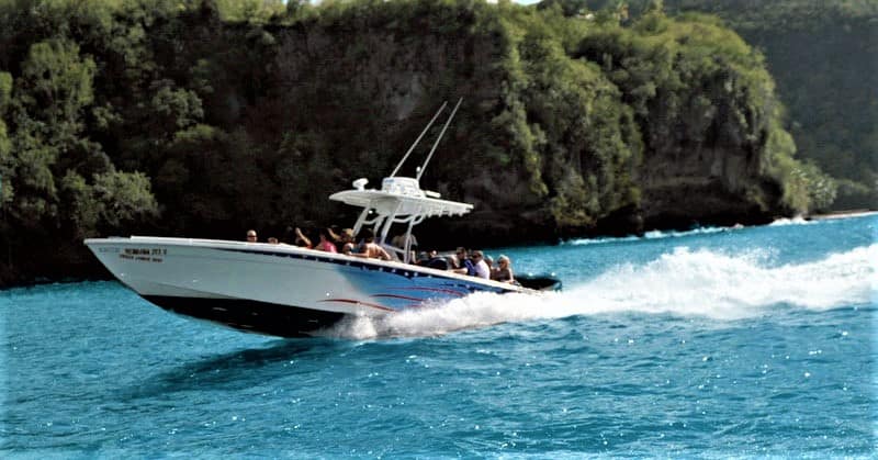 Spencer Ambrose Tours, Speedboat tours along the scenic coast, St. Lucia