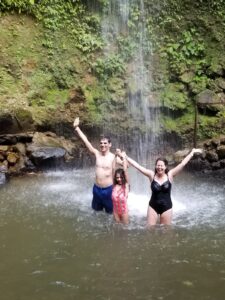 Cooling off at Toraille Waterfall with Spencer Ambrose Tours